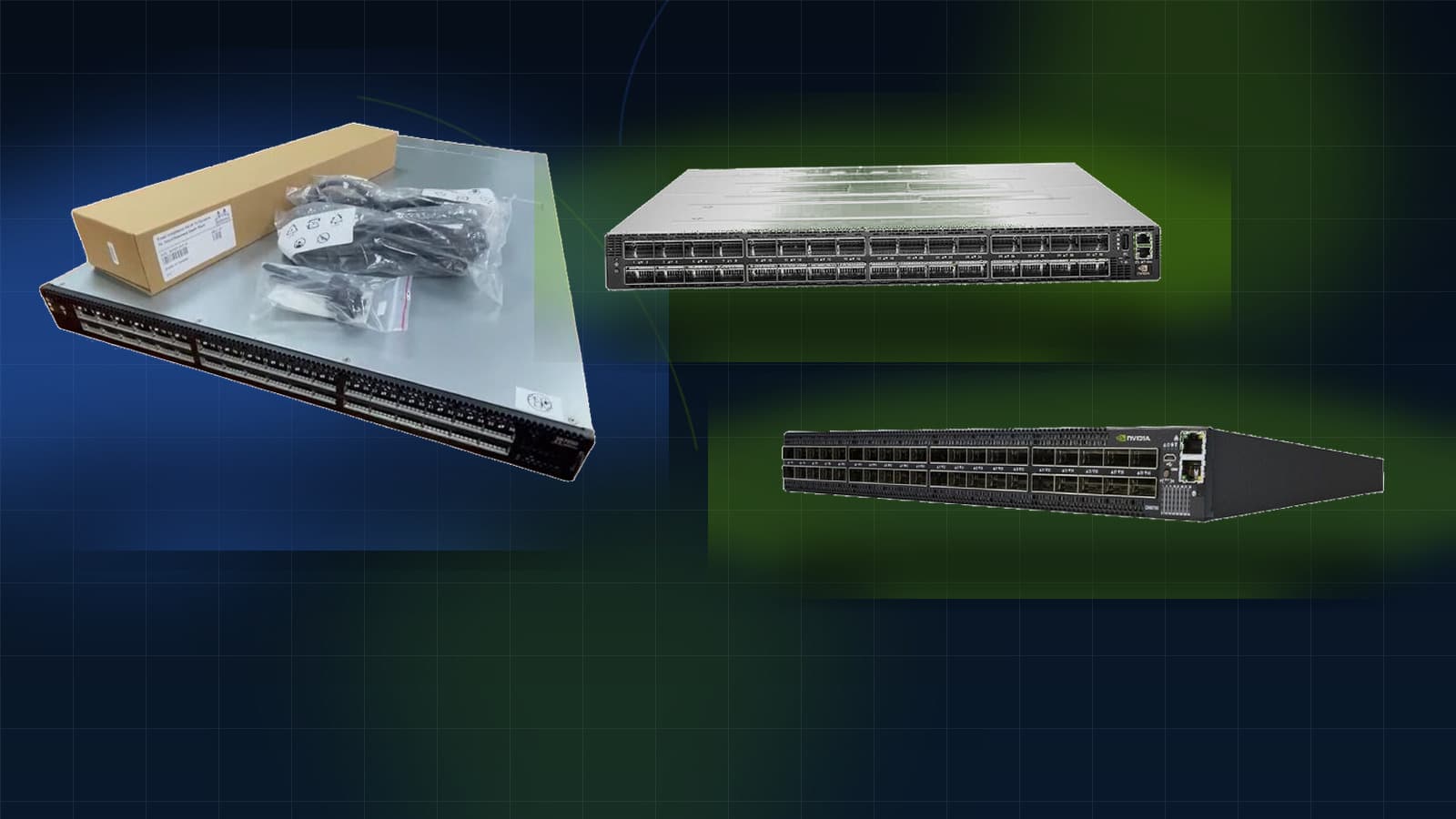 NVIDIA InfiniBand switch visual